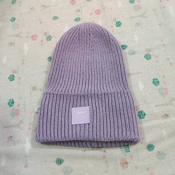 Acne Studios Purple Wool Knit Hat - Picture 4 of 8